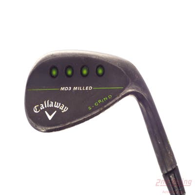 Callaway MD3 Milled Black S-Grind Wedge Sand SW 56° 10 Deg Bounce S Grind FST KBS Tour C-Taper 120 Steel Stiff Right Handed 35.25in