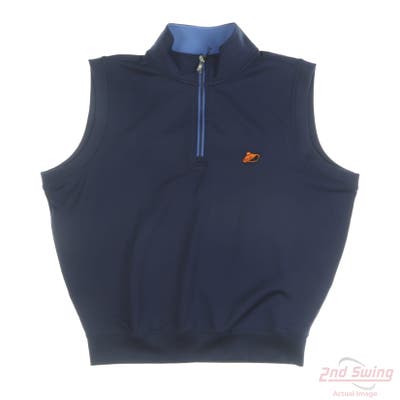 New Fairway & Greene Mens Golf Vest Vest Small S Navy Blue Solid MSRP $90