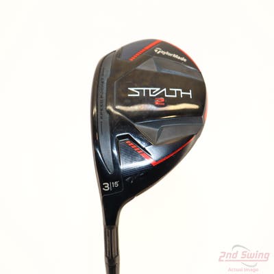 TaylorMade Stealth 2 Fairway Wood 3 Wood 3W 15° Aldila Rogue Elite Green 65 Graphite Regular Left Handed 43.5in