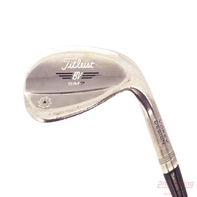 Titleist Vokey SM7 Brushed Steel Wedge Lob LW 58° 10 Deg Bounce S Grind SM7 BV Steel Wedge Flex Right Handed 35.0in