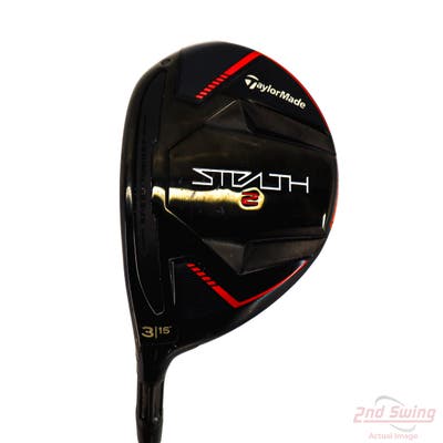 TaylorMade Stealth 2 Fairway Wood 3 Wood 3W 15° Mitsubishi Diamana R-Series 70 Graphite Stiff Left Handed 43.75in