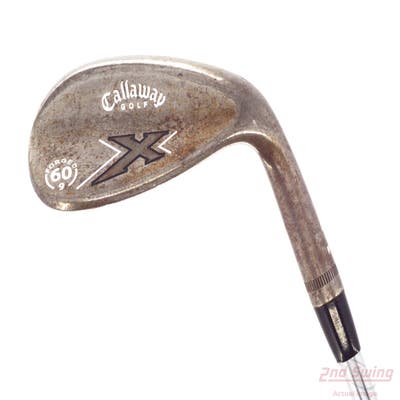 Callaway X-Series Chrome Wedge Lob LW 60° 9 Deg Bounce Stock Steel Shaft Steel Wedge Flex Right Handed 35.0in