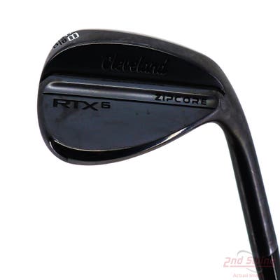 Cleveland RTX 6 ZipCore Black Satin Wedge Lob LW 58° 10 Deg Bounce Mid Dynamic Gold Spinner TI Steel Wedge Flex Right Handed 35.25in