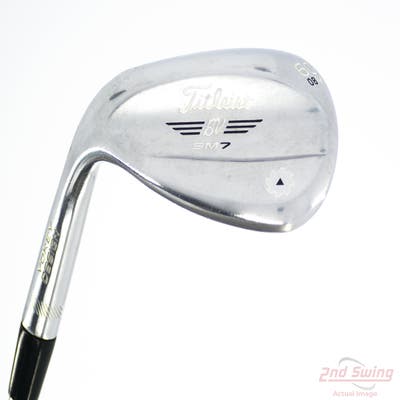Titleist Vokey SM7 Tour Chrome Wedge Lob LW 60° 8 Deg Bounce M Grind FST KBS Hi-Rev 2.0 Steel Stiff Left Handed 35.5in