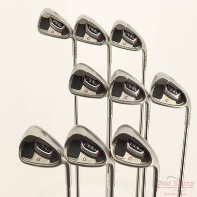 Ping G20 Iron Set 4-PW AW SW Ping TFC 169I Graphite Regular Right Handed Green Dot +1/2"