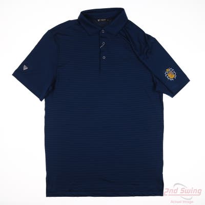 New Mens Level Wear Polo Medium M Navy Blue MSRP $36