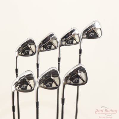 Callaway Apex 21 Iron Set 5-PW AW UST Mamiya Recoil 780 Black Graphite Stiff Left Handed +1/4"