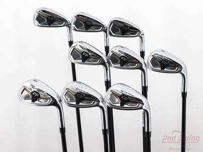 TaylorMade Qi Max Iron Set 5-PW AW SW LW KBS REAX Graphite Senior Right Handed +1/4"