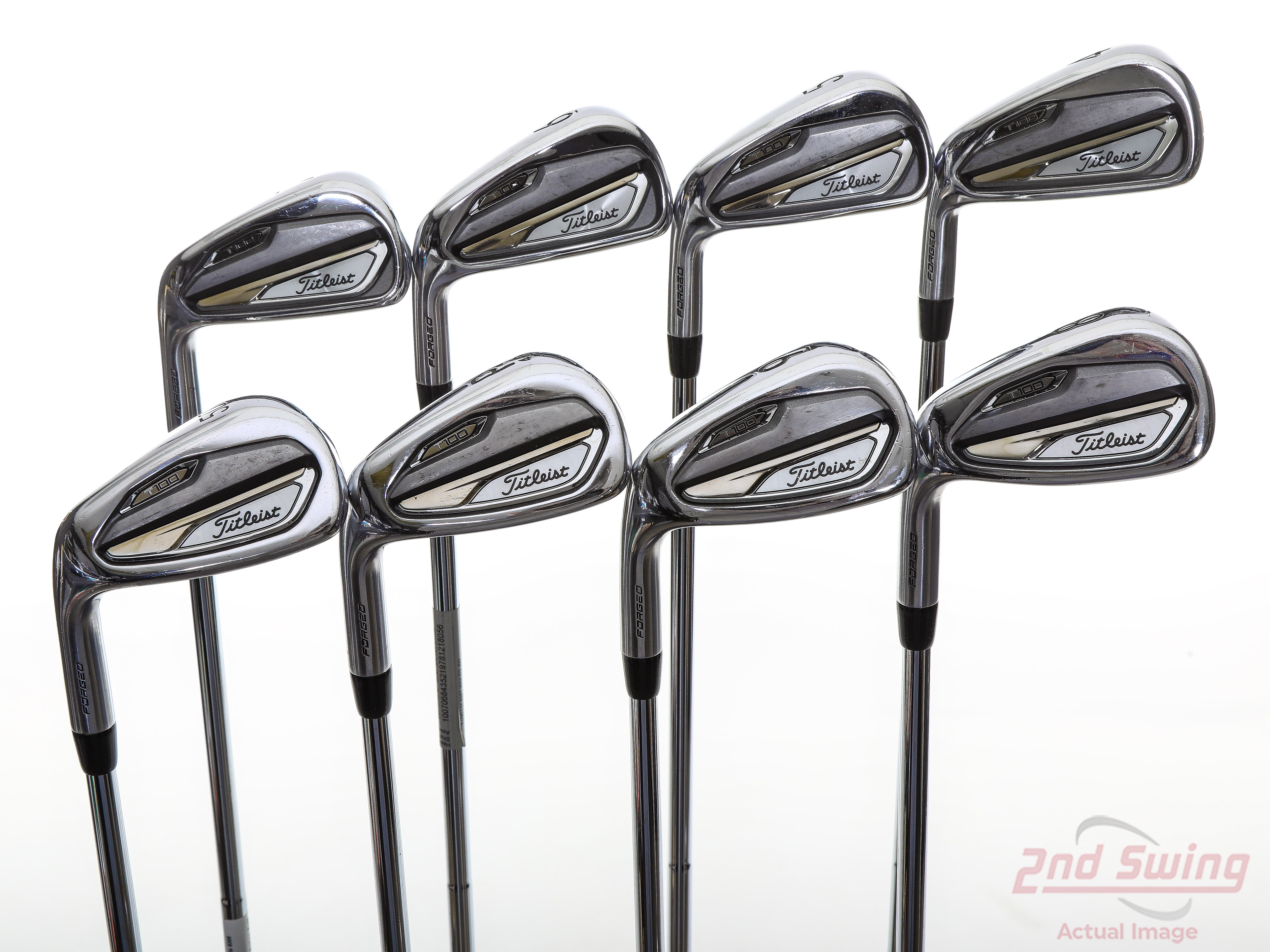 Titleist T100 Iron Set 4PW GW True Temper AMT White S300 Steel Stiff
