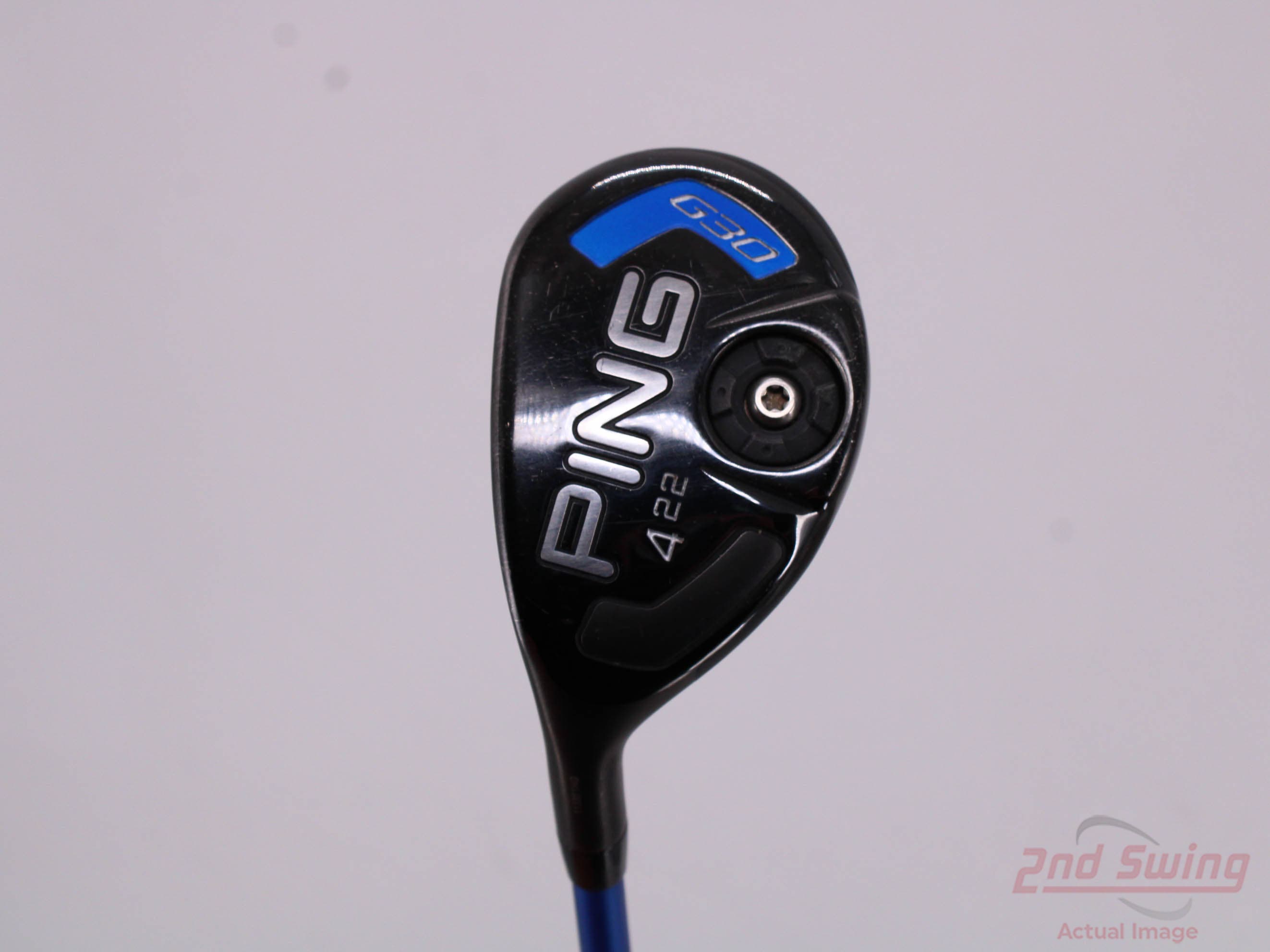 Ping G30 Hybrid 4 Hybrid 22° Ping TFC 419H Graphite Stiff Left Handed 39.75in 2nd Swing Golf