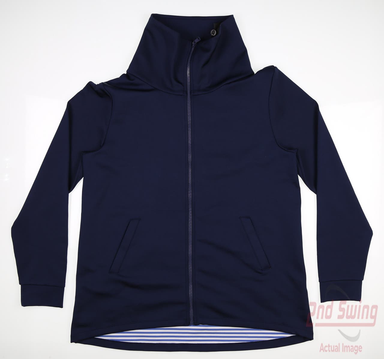 New Womens Ralph Lauren RLX Golf Jacket Large L Navy Blue MSRP $198