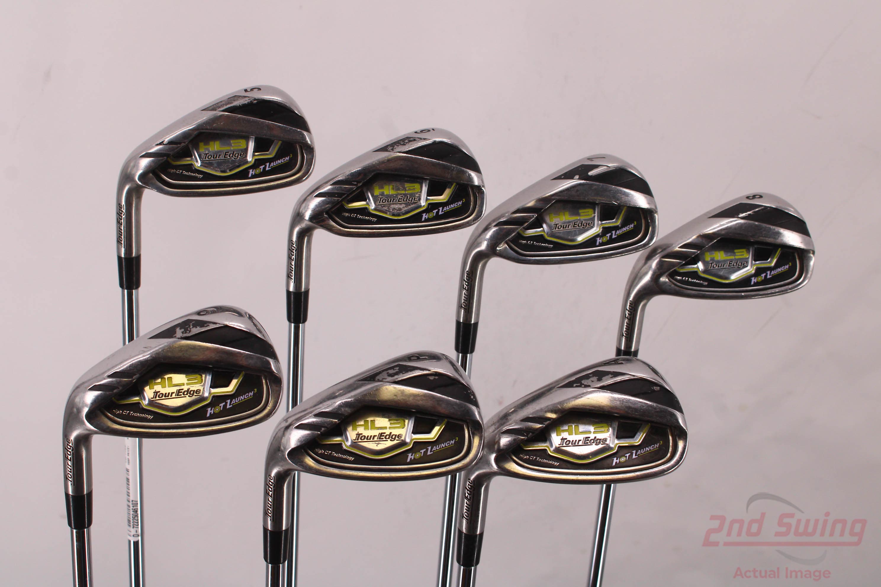 Tour Edge Hot Launch 3 Iron Set 5PW GW FST KBS Tour 90 Steel Regular