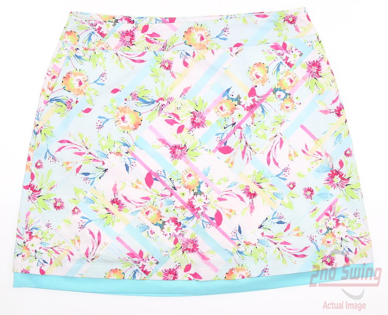 New Womens EP NY Linear Floral Skort Large L Multi MSRP $89