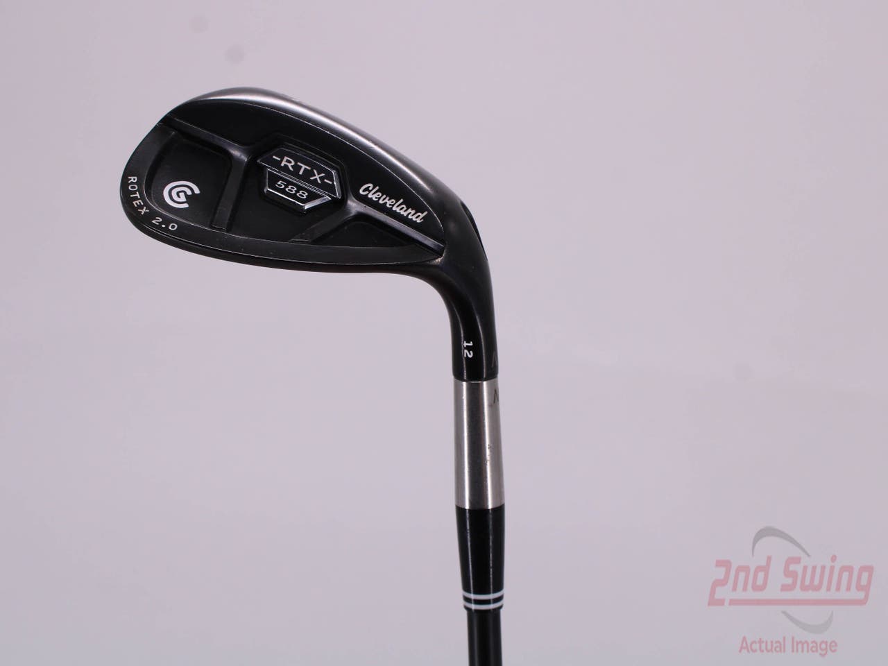 Cleveland 588 RTX 2.0 CB Black Satin Wedge Lob LW 58° 2 Dot Mid Bounce Cleveland ROTEX Wedge Graphite Wedge Flex Right Handed 35.25in