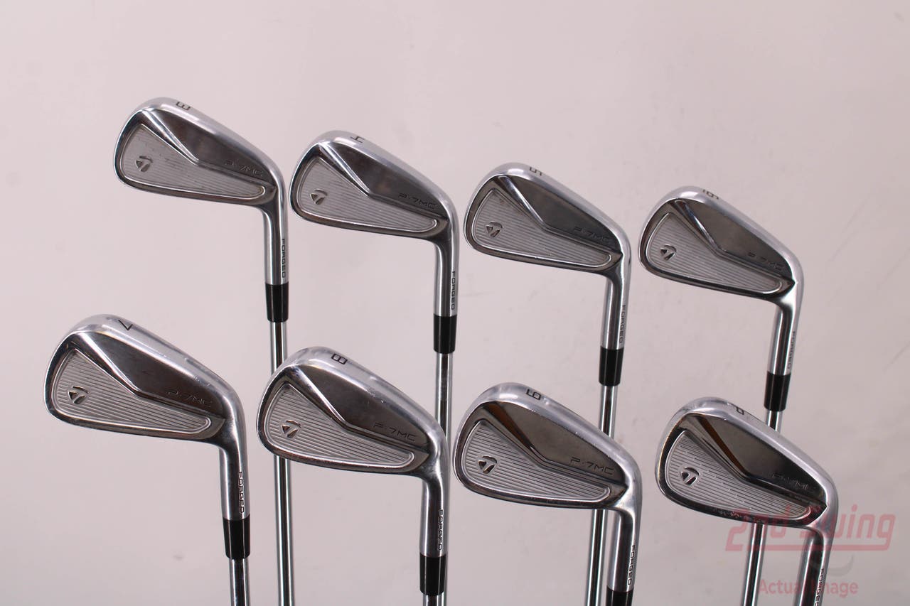 TaylorMade P7MC Iron Set 3-PW FST KBS Tour 120 Steel Stiff Right Handed 38.25in