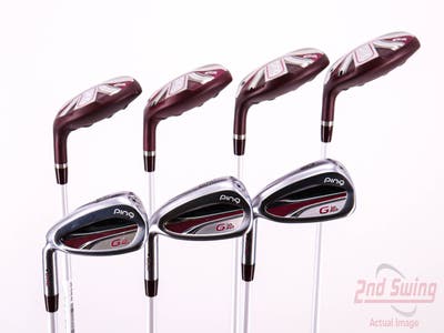 Ping G LE 2 Iron Set 4H 5H 6H 7H 8-PW ULT 240 Lite Graphite Ladies Left Handed Black Dot 36.0in