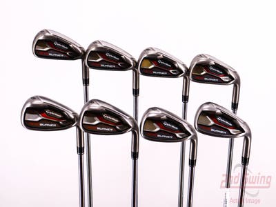 TaylorMade AeroBurner Iron Set 4-PW AW Stock Steel Shaft Steel Regular Right Handed 40.0in