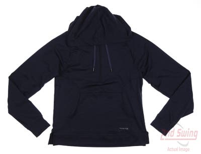 New Womens Puma 1/4 Zip Hoodie Pullover Small S Navy Blue MSRP $70