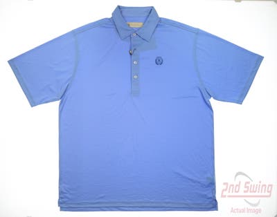 New W/ Logo Mens DONALD ROSS Golf Polo X-Large XL Pacific MSRP $90