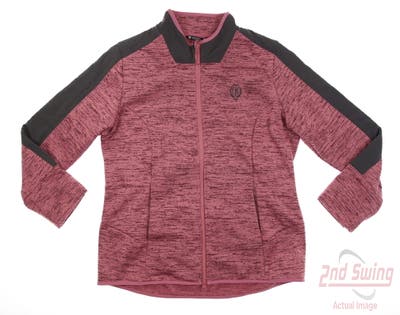 New W/ Logo Womens Level Wear Riley Jacket X-Large XL Heather Cassis/Charcoal MSRP $99