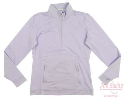 New Womens Puma Cloudspun Rockaway 1/4 Zip Pullover Small S Purple MSRP $70