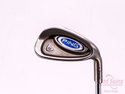 Ping i5 Single Iron Pitching Wedge PW Stock Steel Shaft Steel Wedge Flex Right Handed Red dot 36.0in
