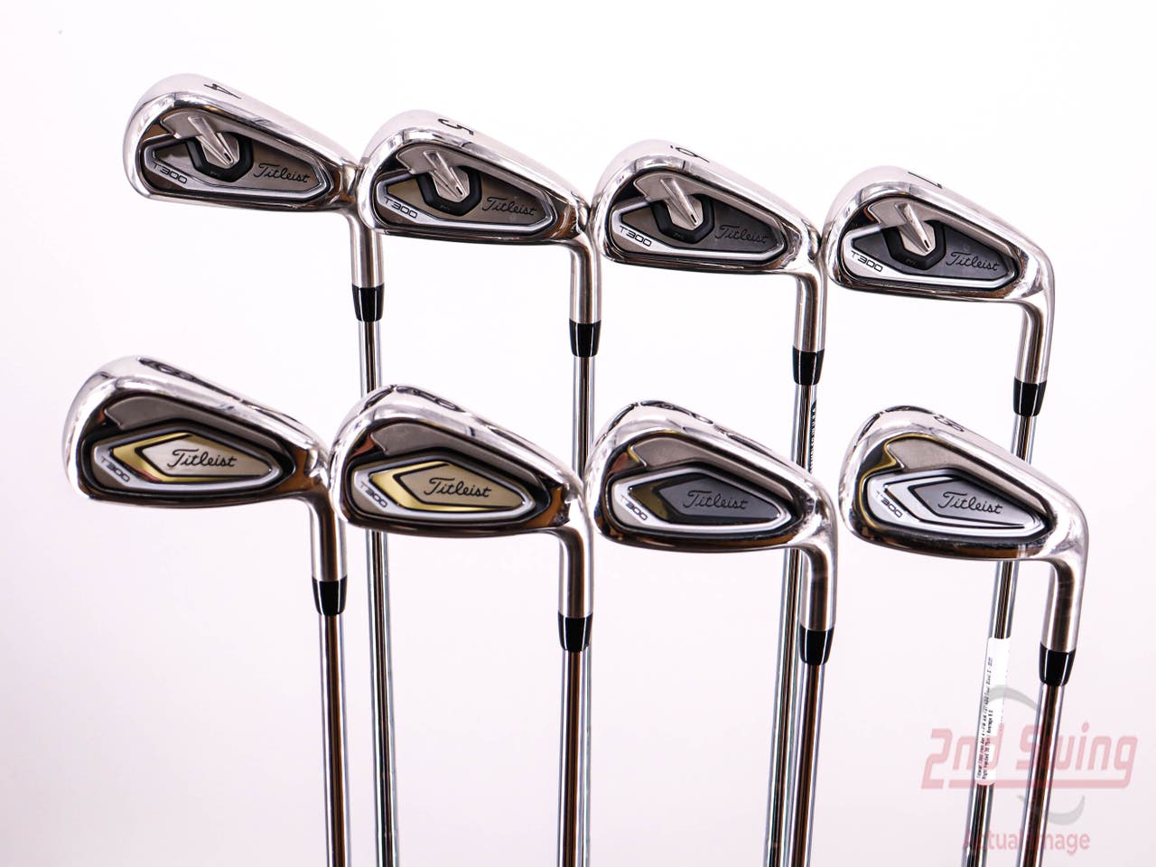 Titleist T300 Iron Set 4-PW AW FST KBS Tour Steel X-Stiff Right Handed 38.75in