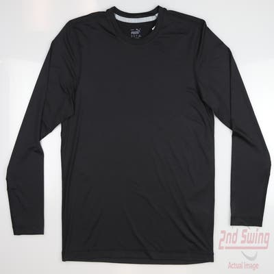 New Womens Puma Youv Long Sleeve Small S Black MSRP $70