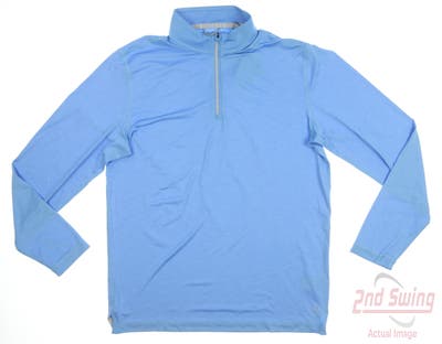New Mens Puma Youv 1/4 Zip Pullover Medium M Blue MSRP $80