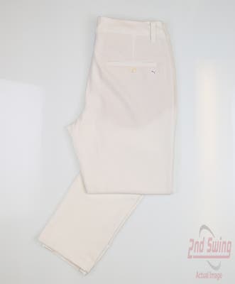 New Womens Puma Golf Pants X-Small XS Bright White MSRP $80