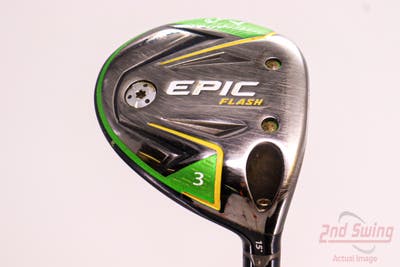 Callaway EPIC Flash Fairway Wood 3 Wood 3W 15° Project X Even Flow Green 65 Graphite Stiff Right Handed 43.25in
