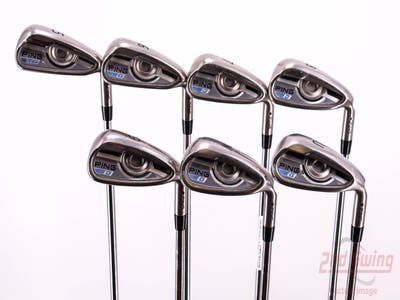Ping 2016 G Iron Set 5-PW GW AWT 2.0 Steel Stiff Right Handed Black Dot 38.25in
