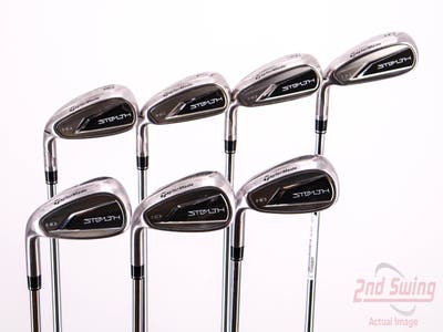 TaylorMade Stealth HD Iron Set 5-PW AW FST KBS MAX 85 MT Steel Stiff Left Handed 38.5in