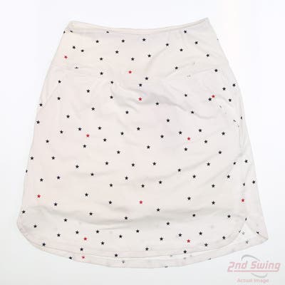 New Womens Puma High Rise Stars Skort Small S White MSRP $70