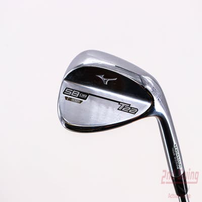 Mizuno T22 Satin Chrome Wedge Lob LW 58° 8 Deg Bounce C Grind Dynamic Gold Tour Issue S400 Steel Stiff Right Handed 35.75in