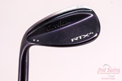 Cleveland RTX 4 Black Satin Wedge Lob LW 58° 9 Deg Bounce Dynamic Gold Tour Issue S400 Steel Stiff Left Handed 35.5in
