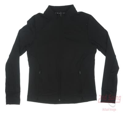 New Womens Puma Full-Zip Jacket Small S Black MSRP $80