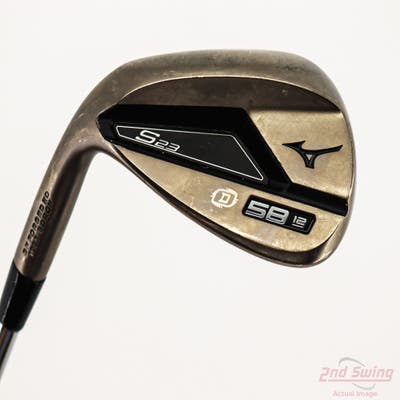 Mint Mizuno S23 Copper Cobalt Wedge Lob LW 58° 12 Deg Bounce D Grind FST KBS Hi-Rev 2.0 115 Steel Wedge Flex Left Handed 35.5in