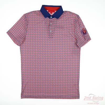 New Mens Redvanly Polo Small S Multi MSRP $36