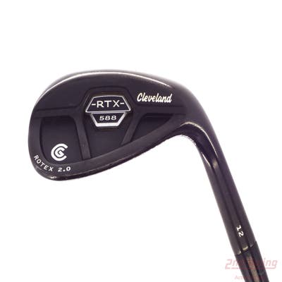 Cleveland 588 RTX 2.0 CB Black Satin Wedge Lob LW 60° 12 Deg Bounce Stock Graphite Shaft Graphite Wedge Flex Right Handed 35.25in