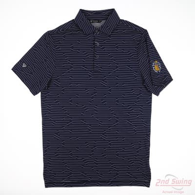New Mens Level Wear Polo Medium M Navy Blue MSRP $36