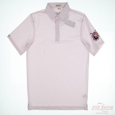New Mens Straight Down Polo Small S Multi MSRP $44