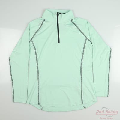 New Womens Ralph Lauren RLX 1/4 Zip Pullover X-Small XS Mint MSRP $100