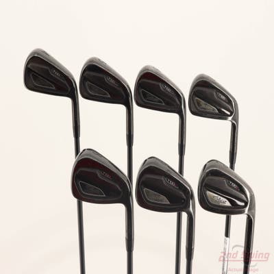 Titleist T100S Black Iron Set 4-PW True Temper Onyx AMT White Steel Stiff Right Handed STD