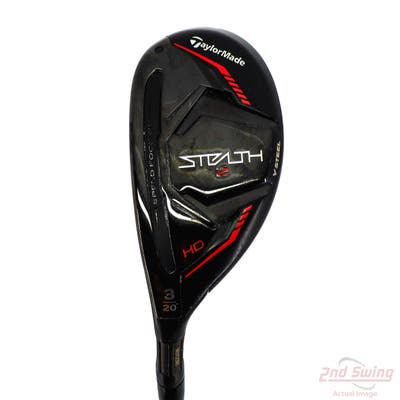 TaylorMade Stealth 2 HD Rescue Hybrid 3 Hybrid 20° Project X HZRDUS Black Gen4 90 Graphite Stiff Left Handed 39.75in