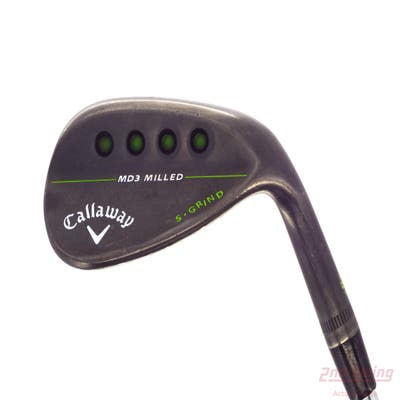 Callaway MD3 Milled Black S-Grind Wedge Sand SW 54° 10 Deg Bounce S Grind True Temper Dynamic Gold S300 Steel Stiff Right Handed 35.5in