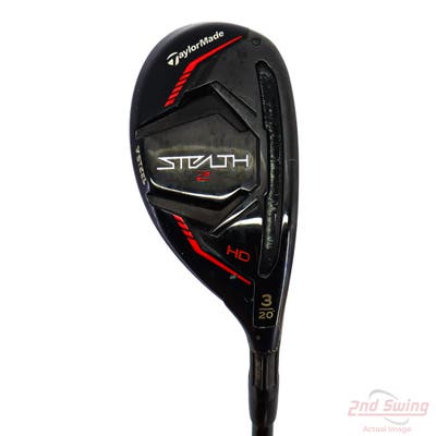 TaylorMade Stealth 2 HD Rescue Hybrid 3 Hybrid 20° Project X HZRDUS Black Gen4 90HY Graphite X-Stiff Right Handed 39.75in