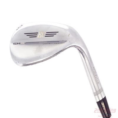 Titleist Vokey SM9 Tour Chrome Wedge Lob LW 60° 8 Deg Bounce M Grind Stock Steel Shaft Steel X-Stiff Right Handed 35.5in