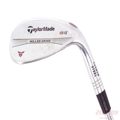 TaylorMade Milled Grind Satin Chrome Wedge Lob LW 58° 12 Deg Bounce HB True Temper Dynamic Gold Steel Wedge Flex Right Handed 35.0in