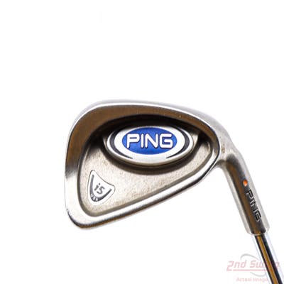 Ping i5 Single Iron 5 Iron Stock Steel Shaft Steel Stiff Right Handed Orange Dot 38.0in